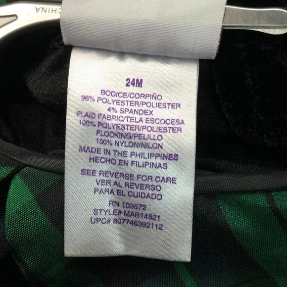 Girl's Blueberi Boulevard Jumpsuit 24M Green Black velvet - Picture 7 of 10